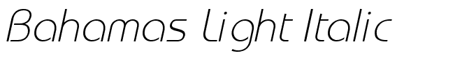 Bahamas Light Italic