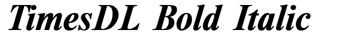 TimesDL Bold Italic