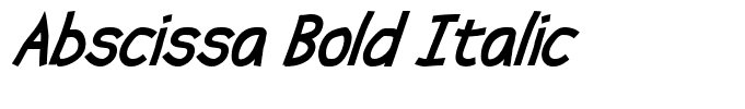 Abscissa Bold Italic