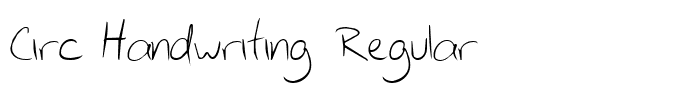 Circ Handwriting Regular