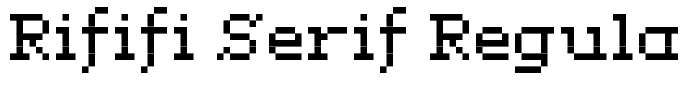 Rififi Serif Regular