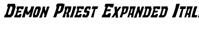 Demon Priest Expanded Italic Expanded Italic