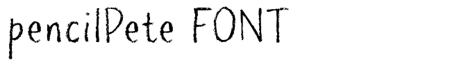 pencilPete FONT