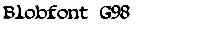 Blobfont G98