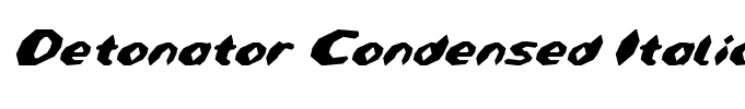 Detonator Condensed Italic