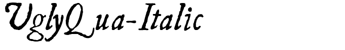 UglyQua-Italic