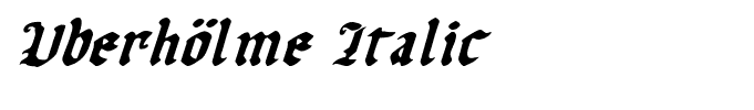 Uberhölme Italic