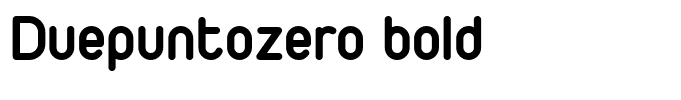 Duepuntozero bold