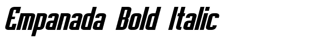 Empanada Bold Italic