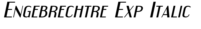 Engebrechtre Exp Italic