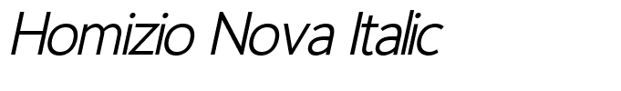 Homizio Nova Italic