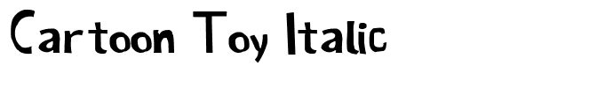 Cartoon Toy Italic