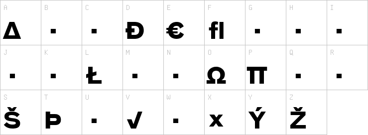 Uppercase characters