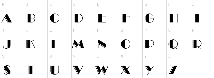 Uppercase characters