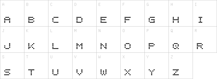 Uppercase characters