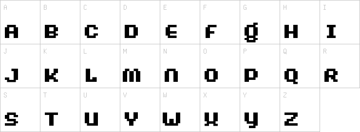 Uppercase characters