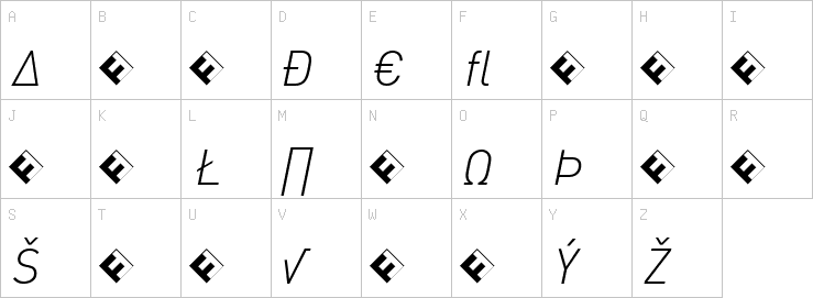 Uppercase characters