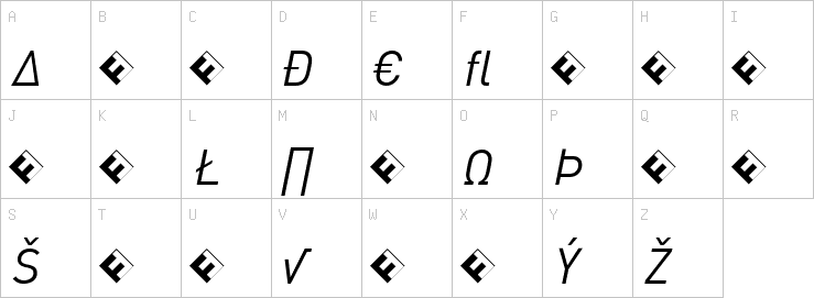 Uppercase characters