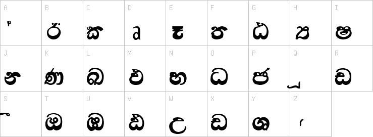 Uppercase characters