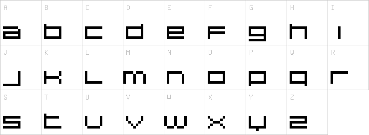 Uppercase characters