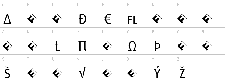 Uppercase characters