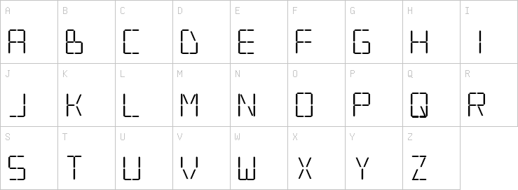 Uppercase characters