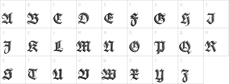 Uppercase characters