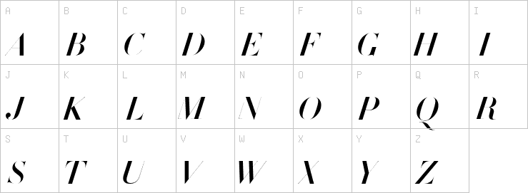 Uppercase characters