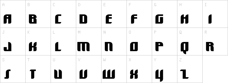 Uppercase characters