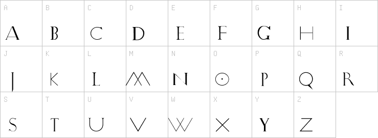 Uppercase characters