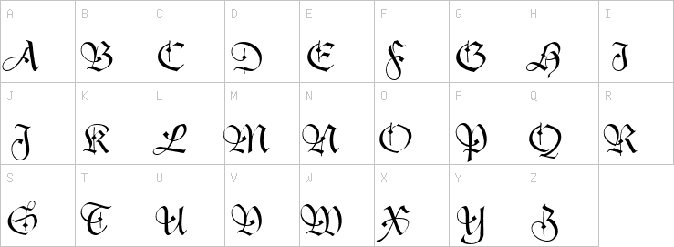 Uppercase characters