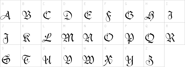 Uppercase characters