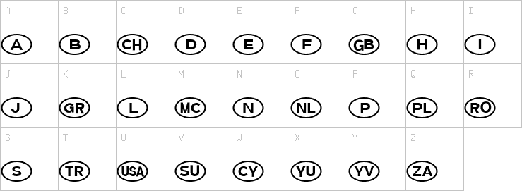 Uppercase characters