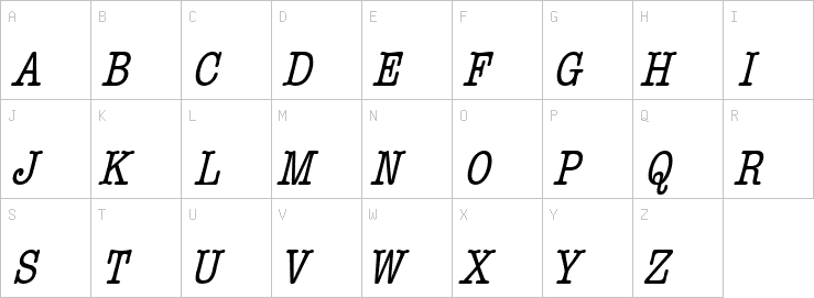 Uppercase characters