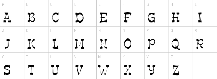 Uppercase characters