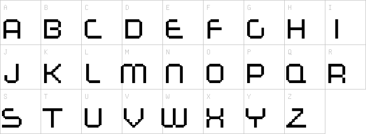 Uppercase characters