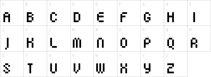 Uppercase characters