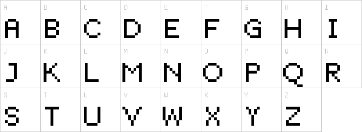 Uppercase characters