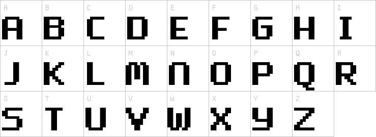 Uppercase characters