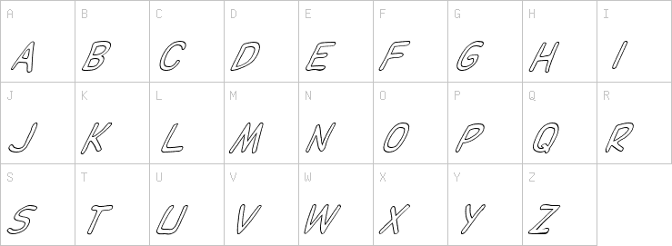 Uppercase characters