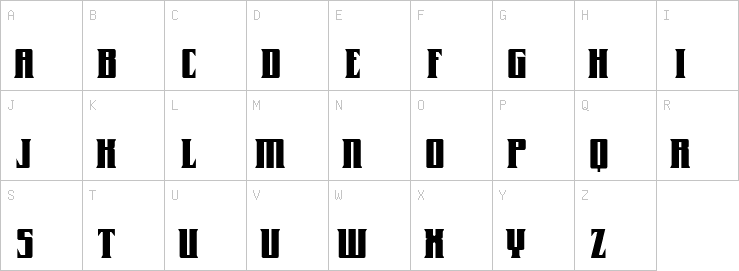 Uppercase characters