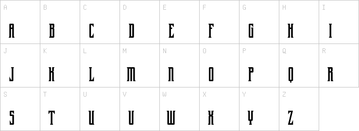 Uppercase characters