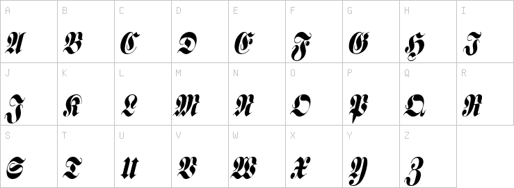 Uppercase characters