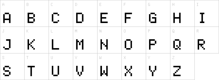 Uppercase characters