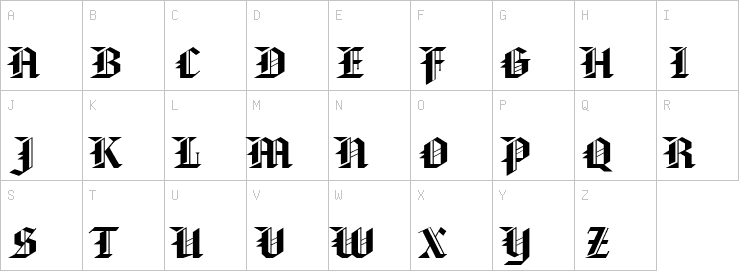 Uppercase characters