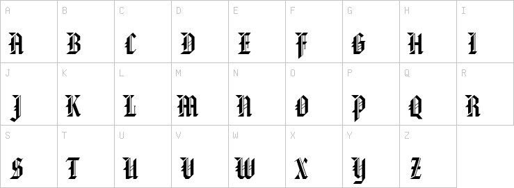 Uppercase characters