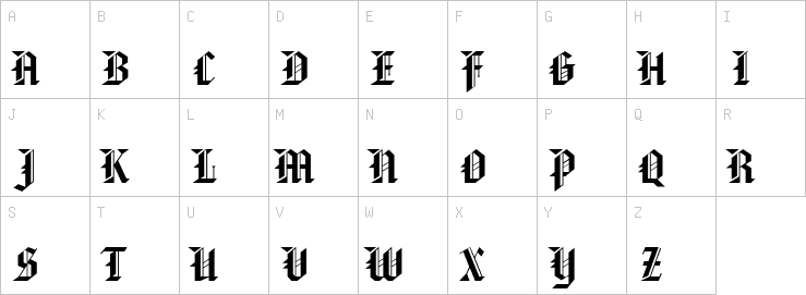 Uppercase characters