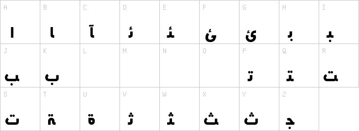 Uppercase characters