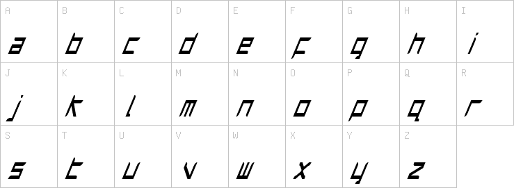 Uppercase characters