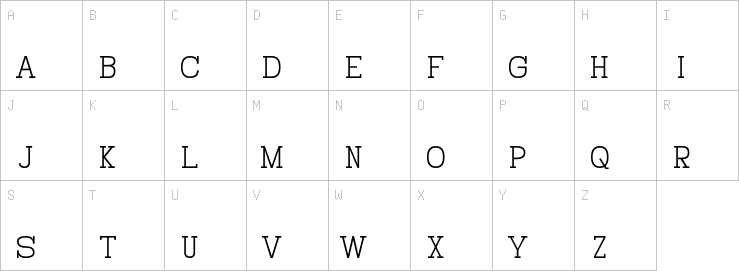 Uppercase characters